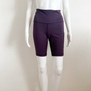 90 Degree by Reflex Size Small Plum Activewear Biker Shorts